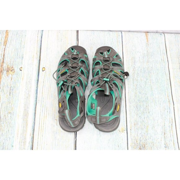 Keen Whisper  Gray Waterproof Adjustable Bungee Cord Sport Sandals Size 10 - Picture 7 of 9